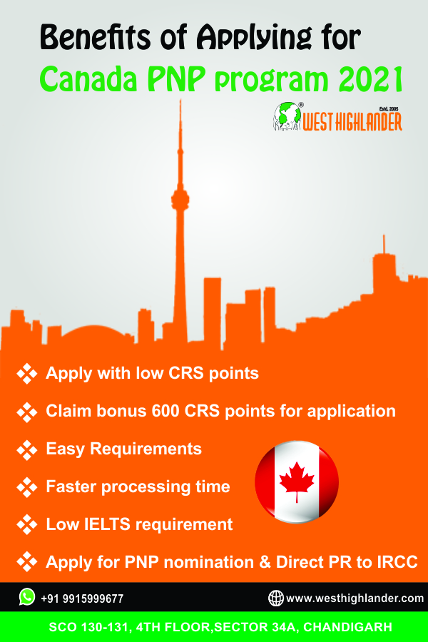 Benefits of Applying for Canada PNP program 2021